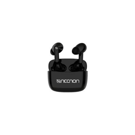 Audifonos Tws Necnon Ntws-03 Indicador Led Bluetooth 5.0 Negro Nbab030100