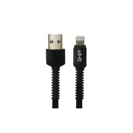 Cable De Carga Ghia Usb-A Macho - Lightning Macho Negro 1M Gac-199N