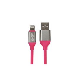 Cable De Carga Ghia Usb-A Macho - Lightning Macho 1M Rosa Gac-196P