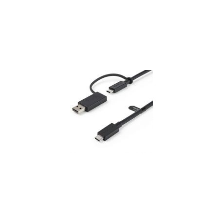 Cable Usb 2 En 1 Startech.Com Usb-C - Usb-C / Usb-A 1M Negro Usbccadp