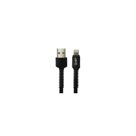 Cable De Carga Ghia Usb-A Macho - Lightning Macho Negro 1M Gac-199N