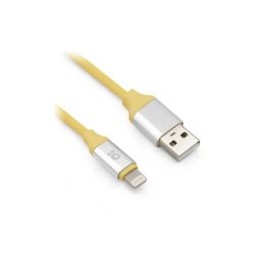 Cable De Carga Brobotix Lightning Macho - Usb-A Macho 1M Para Dispostivos Apple Amarillo 651794