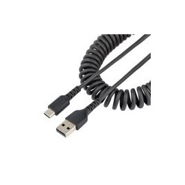 Cable Espiral Usb Startech.Com Usb-A Macho - Usb-C Macho 50Cm Negro R2Acc-50C-Usb-Cable