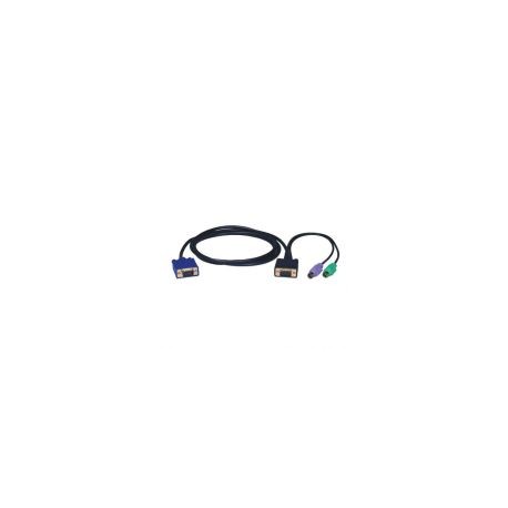 Cable Switch Kvm Tripplite 3 En 1 Hd15 Macho - Hd15 Macho 2X Mini Din-6 3M P750-010