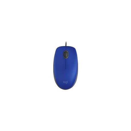 Mouse Logitech M110 Óptico 1000Dpi 3 Botones Alámbrico Usb-A Azul 910-006662