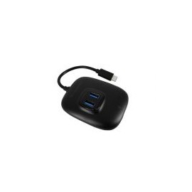 Hub Batauro Usb-C Macho - 4 X Usb 3.0 Hembra Negro Hu-40