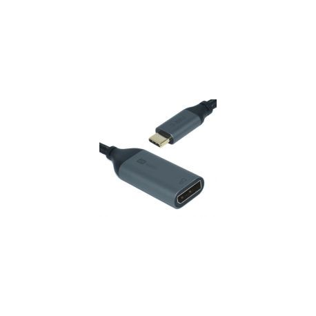 Cable Adaptador Ovaltech Usb-C - Displayport Hembra 4K 30Hz Negro Ovc-Dp