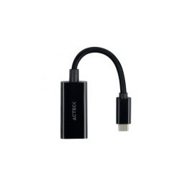 Adaptador Acteck Shift Plus Ad420 Usb-C Macho Displayport Hembra 4K 60Hz Negro