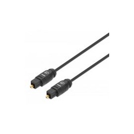 Cable De Audio Digital Óptico Toslink Manhattan 5 Metros Negro 356091