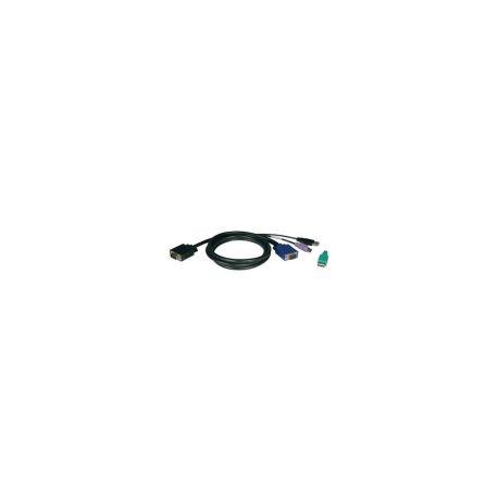 Cable Kvm Tripp Lite Vga D-Sub Macho A Usb A Macho 4.6 Metros