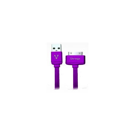 Cable Usb A Macho Vorago 30-Pin Dock Para Productos Apple 1M Morado Cab-118-Morado