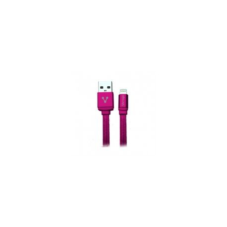 Cable Vorago Cab-119 Rosa Usb-Apple Lightning 1 Metro Rosa Bolsa