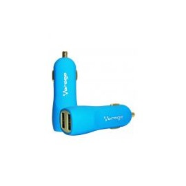 Cargador Para Auto Vorago Au-103 Con 2 Puertos Usb Azul