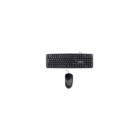 Kit De Teclado Y Mouse Techzone Alámbrico Usb Español Negro Ns_Ac01