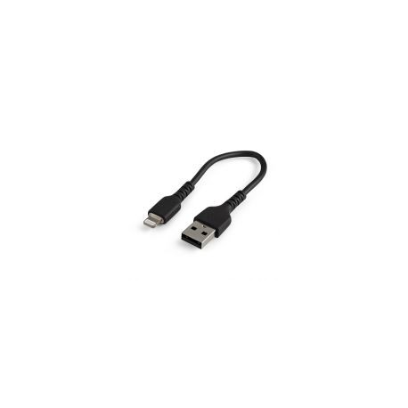 Cable De Carga Certificado Startech.Com Mfi Lightning Macho A Usb-A 2.0 Macho 15Cm Neg Rusbltmm15Cmb