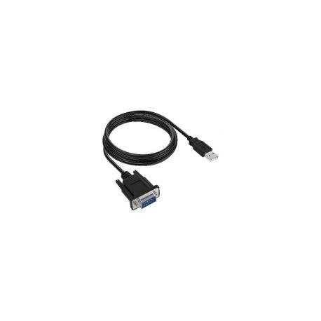 Cable Adaptador Brobotix 963579 Usb-A Macho A Serial Db9 Macho Negro