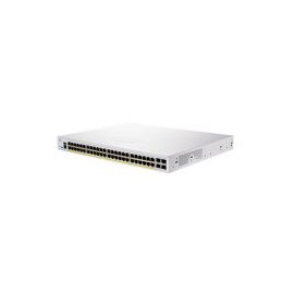 Switch Cisco Cbs350 Administrable Con 48 Puertos 10/100/1000 Poe+ Con 740W + 4 Puertos 10G Sfp Plata