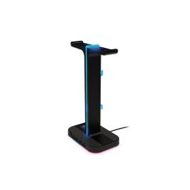 Soporte Para Audífonos Xtech Xth-690 Rgb Usb 2.0 Negro