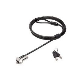 Candado Para Laptop Techzone Nano Lock Con Llave 1.8 Metros Negro