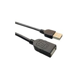 Cable Extension Manhattan Usb Macho Usb Hembra 3 Metros Negro 364898