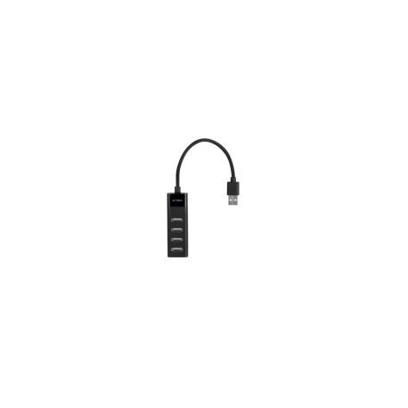 Hub Acteck Usb-A 2.0 Macho 4X Usb-A 2.0 Negro Ac-934671