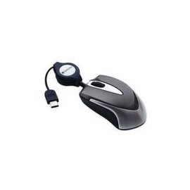 Mouse Verbatim 99235 Óptico Alámbrico Cable Retractil Usb-C Negro