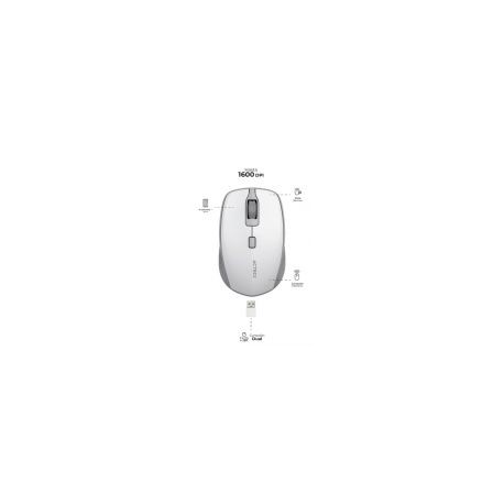 Mouse Acteck Óptico Optimize Trip Mi670 1600Dpi 4 Botones Inalámbrico Usb Blanco Ac-934138