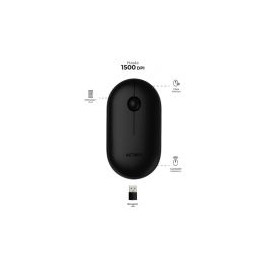 Mouse Acteck Óptico Optimize Edge Mi460 1600Dpi 2 Botones Inalámbrico Usb A Negro Ac-934091