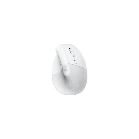 Mouse Vertical Logitech Lift Optico 4000Dpi 6 Botones Ergonomico Diestro Usb Bt Blanco 910-006469