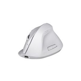 Mouse Techzone Nasa Ns-Mis02 Óptico 1600Dpi 6 Botones Ergonómico Inalambrico Rf Blanco