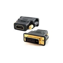 Adaptador Brobotix Dvi-D Macho A Hdmi Hembra Negro/Dorado 103750