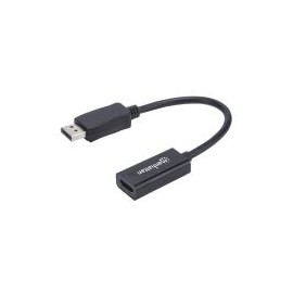 Adaptador Manhattan Displayport Macho - Hdmi Hembra 15Cm 151634