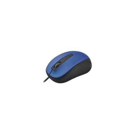 Mouse Quaroni Alambrico Usb 1200Dpi Azul / Negro Maq02A