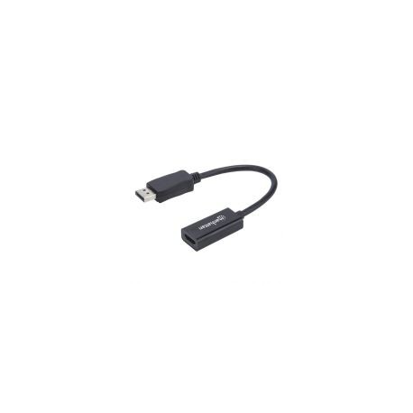 Adaptador Manhattan Displayport Macho - Hdmi Hembra 15Cm 151634