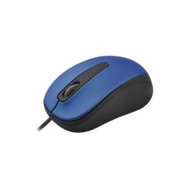 Mouse Quaroni Alambrico Usb 1200Dpi Azul / Negro Maq02A