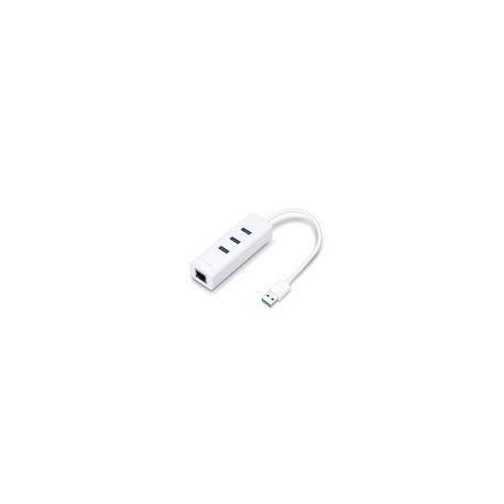 Hub Tp-Link Usb-A Macho - 3X Usb-A Hembra 1000Mbit/S Blanco Ue330