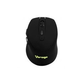 Mouse Vorago Mo-306 Inalambrico Iluminado 2400 Dpi Recargable Negro