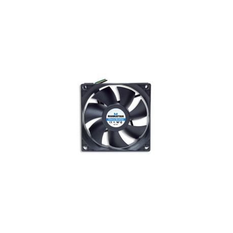 Ventilador Gabinete/Fuente Manhattan 80Mm Negro 3 Pin 700955