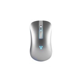 Mouse Vorago Mo-305-Slim Óptico 1600Dpi 3 Botones Rgb Click Silencioso Inalámbrico Usb Plata