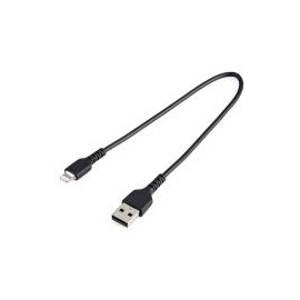 Cable De Carga Certificado Startech.Com Mfi Lightning Macho A Usb-A 2.0 Macho 30Cm Neg Rusbltmm30Cmb