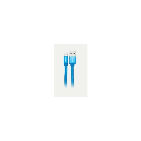 Cable Micro Usb Vorago Cab-113 Azul 1 Metro Bolsa