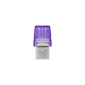 Memoria Usb Kingston Datatraveler Microduo 3C 256Gb Usb-A Usb-C 200Mb/S Morado Dtduo3Cg3/256Gb