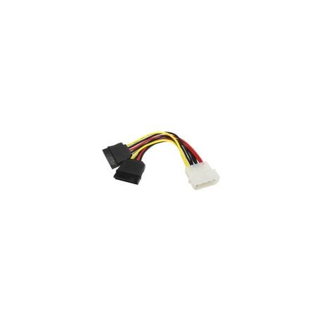 Cable X-Case Tipo "Y" Sata 4 Pin Molex Hembra - 2X Sata 15 Hembra Acccable04