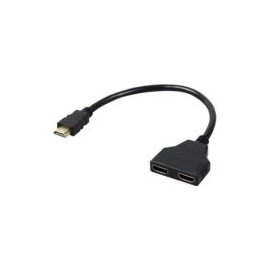 Cable Hdmi Brobotix 1.4 Macho 1.4 Hembra 2 Puertos Hdmi 1080P 30Cm Negro 170422