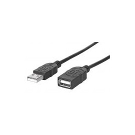 Cable Usb Manhattan 338653 Usb 2.0 A Macho A Usb 2.0 A Hembra 1.8M