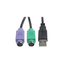 Cable Usb Tripp Lite U219-000-R Usb A Ps-2 (Am A 2X Mini-Din6H)