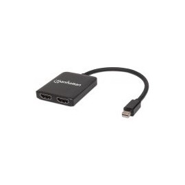 Video Splitter Manhattan 1 Mini Dp A Hdmi X2 Usb/Mst 152723