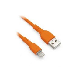 Cable Lightning Brobotix 963134 Usb V2.0 Lightning Naranja 1M