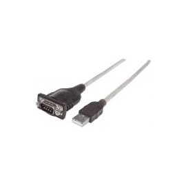 Convertidor Manhattan Usb A Serial Db9M  Bolsa 205153