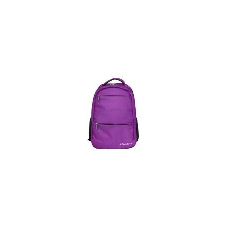 Mochila Warrior Techzone Tz20Lbp01 Morado 15.6"" Cierres Autoreparables